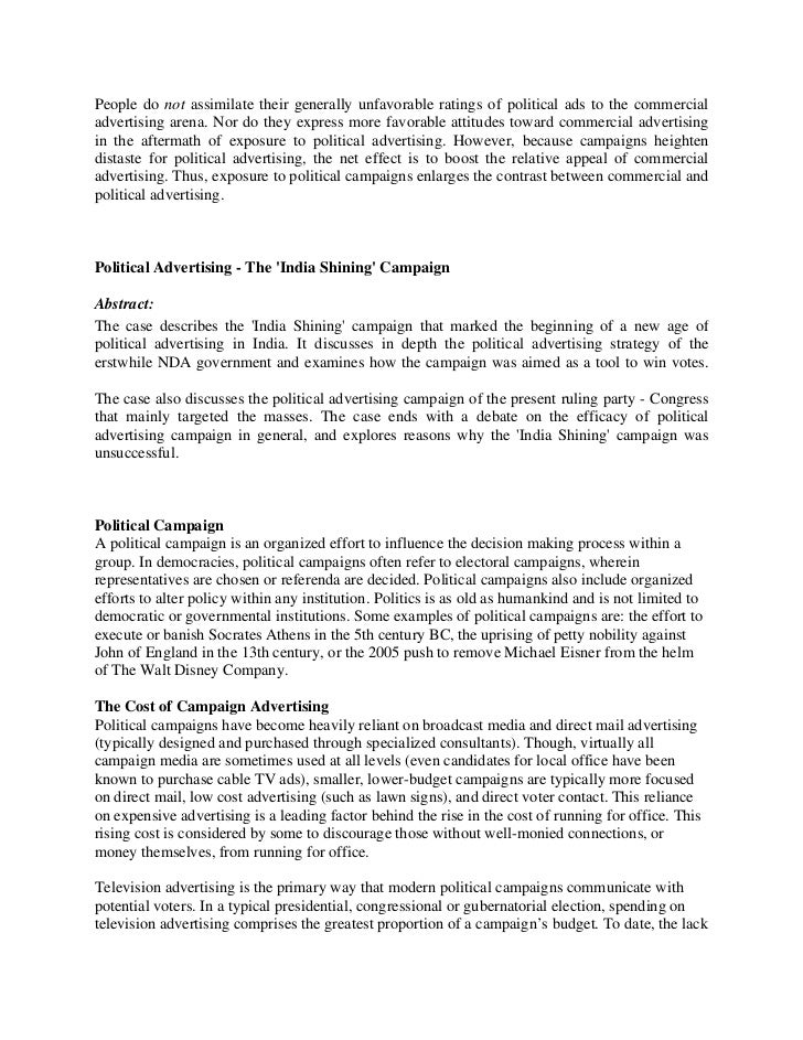 Advertising notes