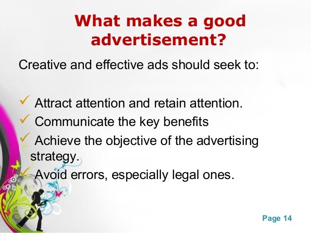 what makes advertising effective In one sentence – a clear and concise message that drives the listener to do what you ask of them makes a radio commercial effective vague: yes, true: very. what makes advertising effective In one sentence – a clear and concise message that drives the listener to do what you ask of them makes a radio commercial effective vague: yes, true: very.