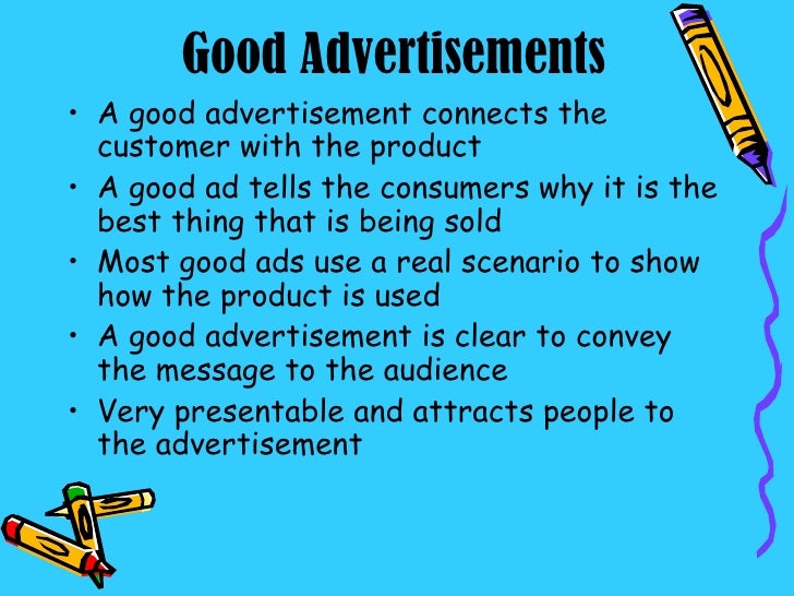 advertising project 2 good advertisements