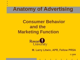 Anatomy of   Advertising ,[object Object],[object Object],[object Object],[object Object],[object Object]