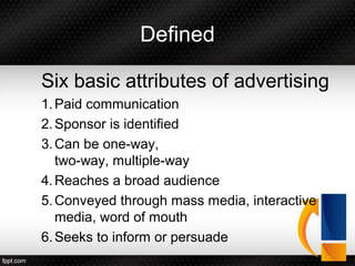 Advertising strategies | PPT