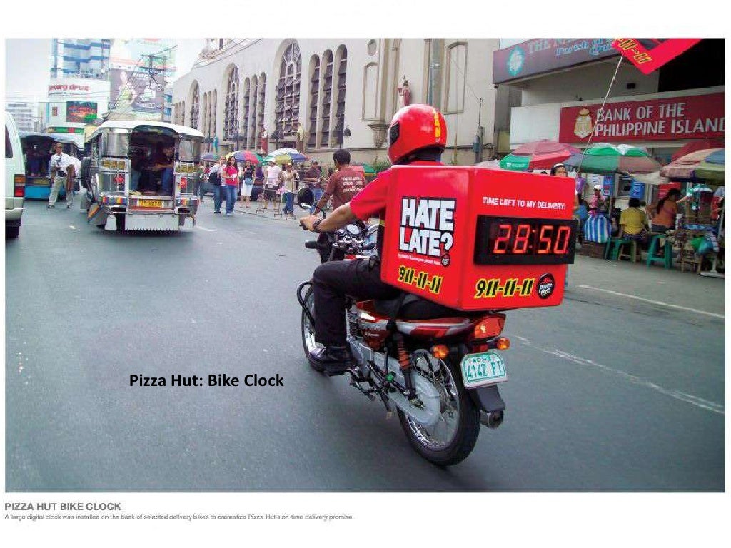 Pizza Hut Bike Clock Br
