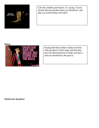 Print Ads Using Rhetorical Questions Advertising techniques | DOC