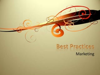 Best Practices Marketing 