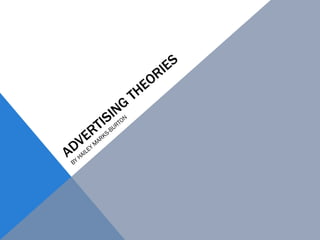 ADVERTISING THEORIES BY HAILEY MARKS-BURTON 