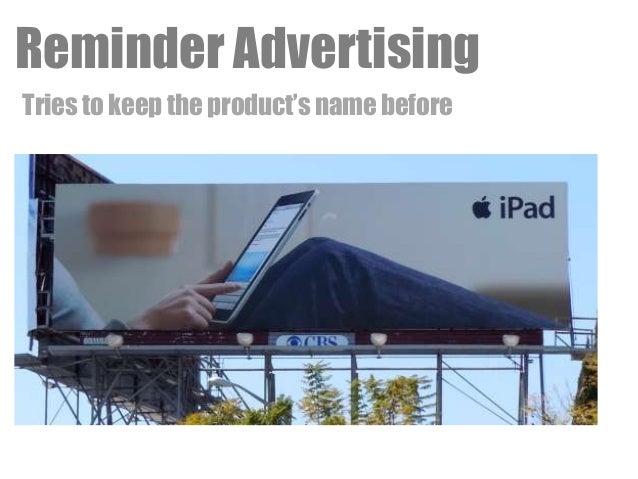 reminder advertising