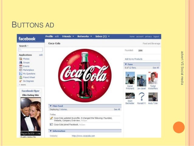 Advertising vs social media