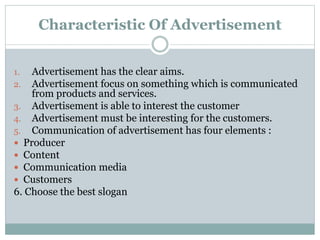 Explain Advertisement Advertisment | PPTX