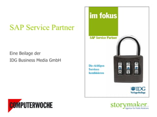 SAP Service Partner


Eine Beilage der
IDG Business Media GmbH
 