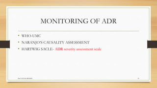 Advesre drug reaction- Types, Reporting, Evaluation, Monitoring ...