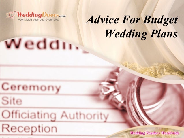 wedding plans on a budget