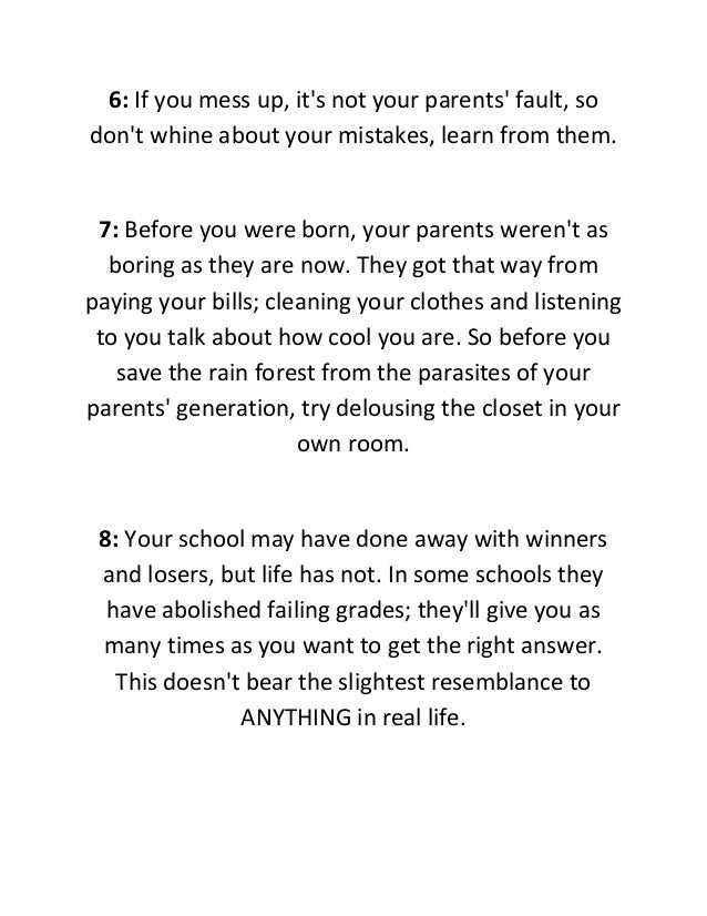 Advice for graduates