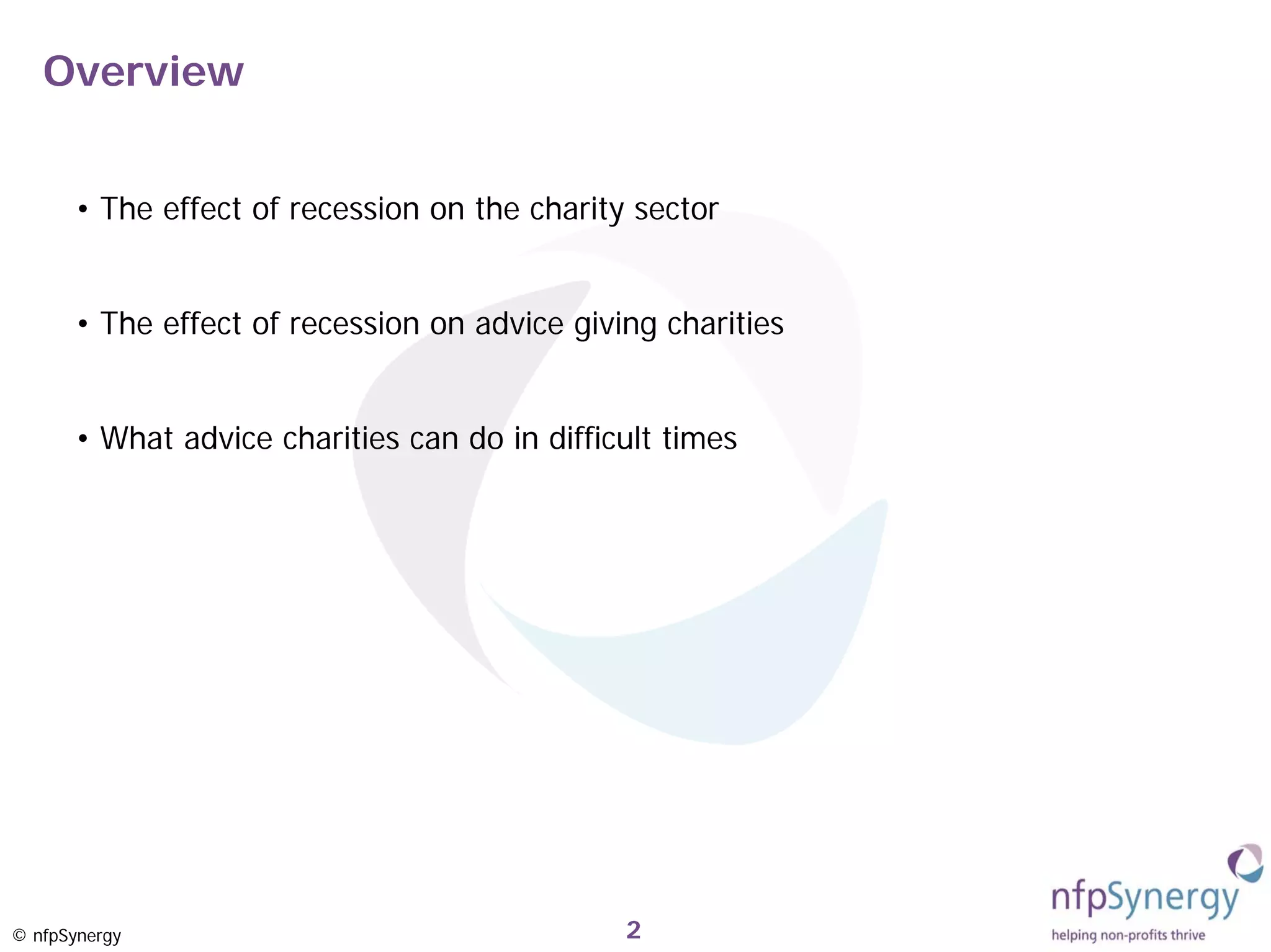 Advice Charities and The Credit Crunch