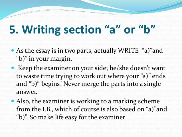 how to write a comparative essay ib