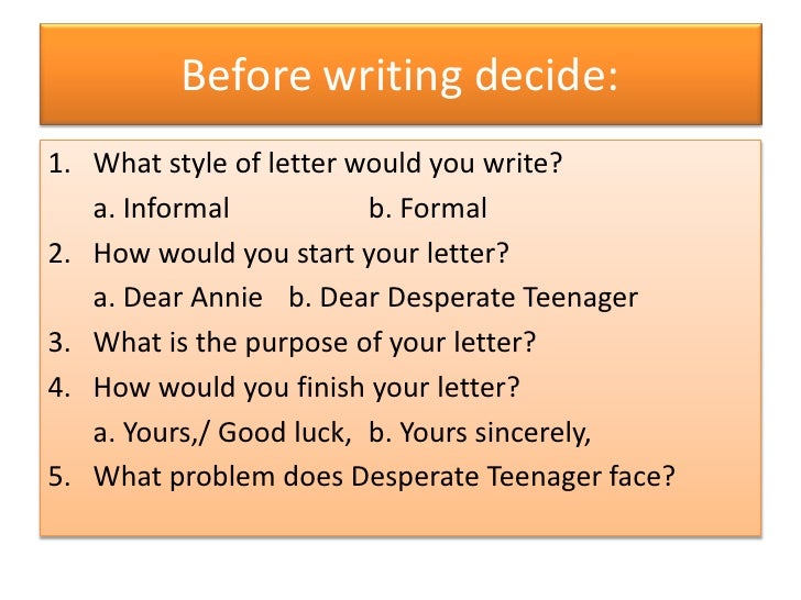 how to write letters