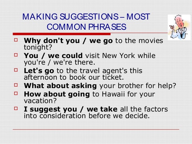 Advice & suggestions Advice & suggestions