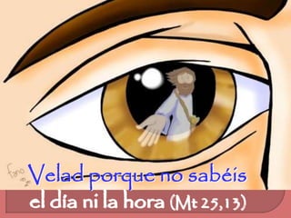 Velad porque no sabéis 
el día ni la hora (Mt 25,13) 
 