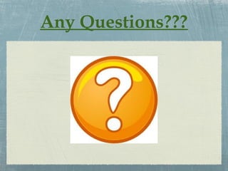 Any Questions???
 