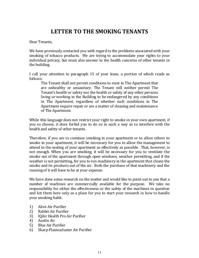 letter to landlord breach of warranty of habitability seatle