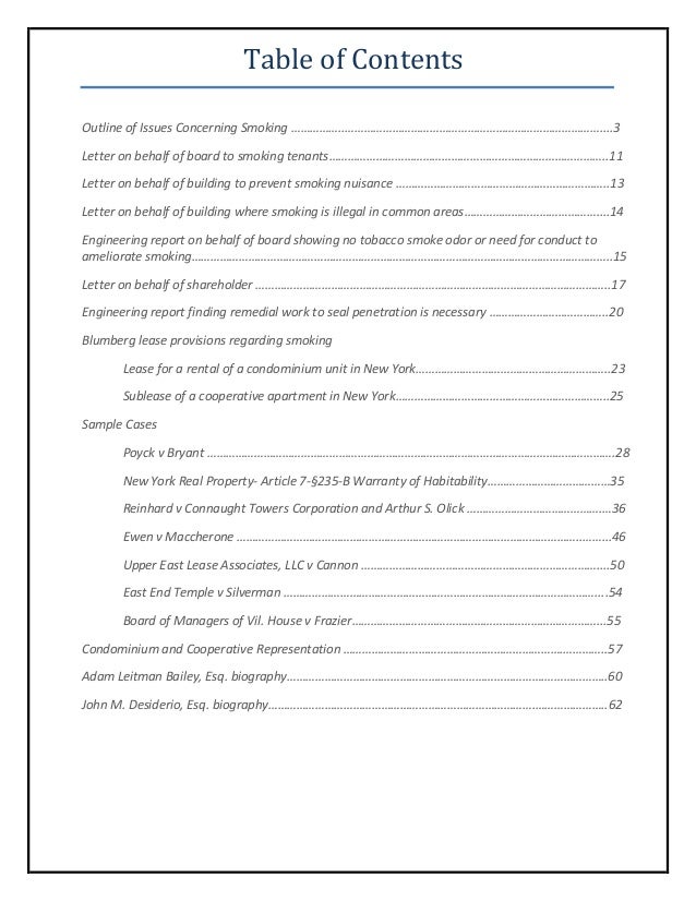 Advising Condominiums Cooperatives And Landlords On Smoking Issues A