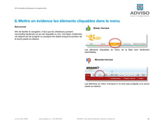 27 conseils pratiques en ergonomie Web