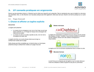 27 conseils pratiques en ergonomie Web