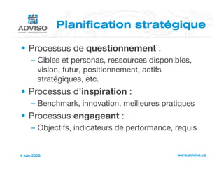 Planification stratégique en commerce électronique