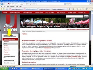 Student orgs Homepage 
