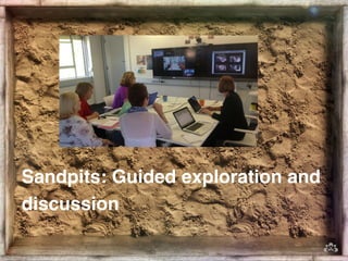 Sandpits: Guided exploration and 
discussion 
 