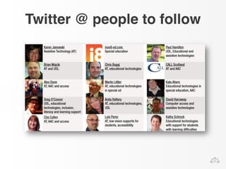 Twitter @ people to follow 
 