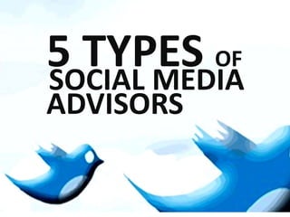 5 types of Social Media  advisors 