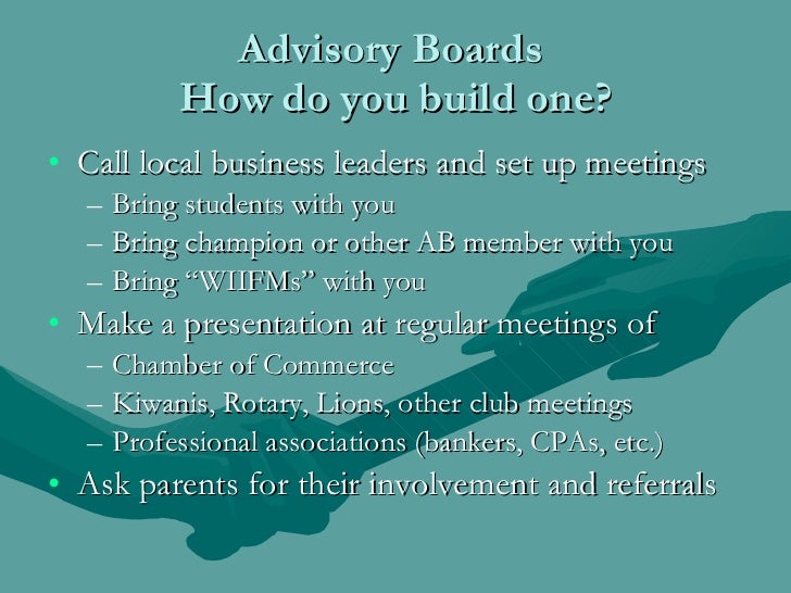 Advisory boards 101
