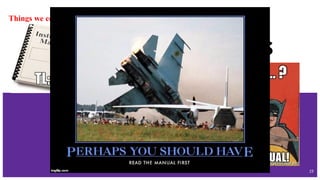 Optimizing Queries
with EXPLAIN
https://dev.mysql.com/doc/refman/5.7/en/using-explain.html
19
Things we could speed a week on easily!!
READ THIS LATER FOR BACKGROUND!
 