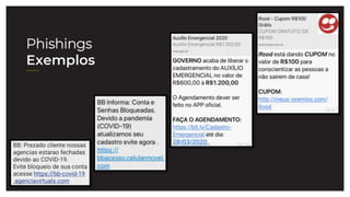 27.07.21
Phishings
Exemplos
 