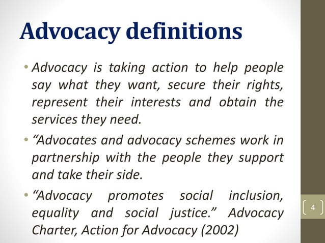 Advocacy Advocacy 4 638 
