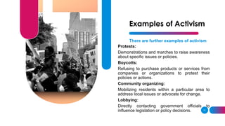 Advocacy and Activism ppt.pptx (policies) | PPTX