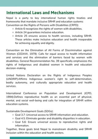 Sexual and Reproductive Health Rights (SRHR) of Women with Disabilities ...
