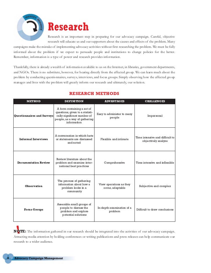 Advocacy Campaign Management