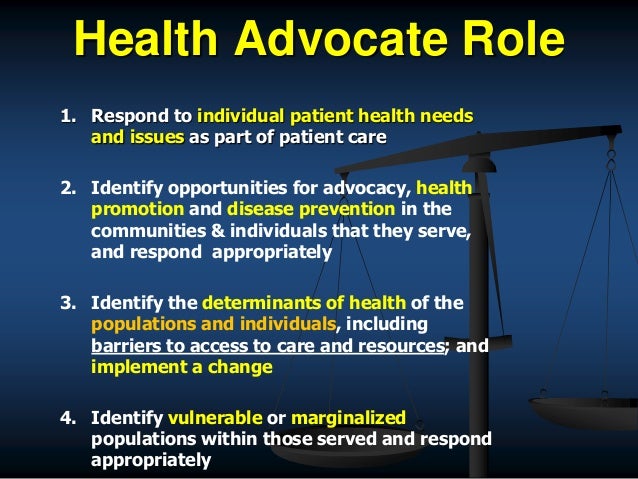 Advocacy in Medicine Advocacy in Medicine