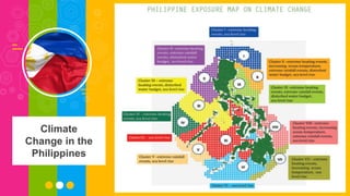 The Philippines has long been particularly vulnerable to extreme
weather. But in recent years the nation has suffered from even more
violent storms like Typhoon Haiyan. On average, about 20 tropical
cyclones enter Philippine waters each year, with eight or nine making
landfall. And over the past decade, these tropical storms have struck
the nation more often and more severely, scientists believe, because
of climate change. In addition, two factors unique to the Philippines –
its geography and development – have combined to exacerbate both
this threat and its devastating consequences.
Climate
Change in the
Philippines
 