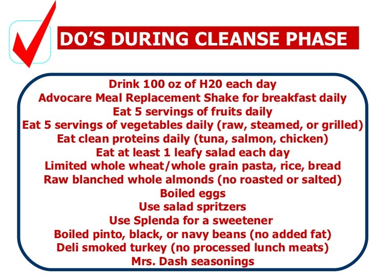 10 Day Cleanse Diet Plan Advocare
