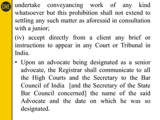 undertake conveyancing work of any kind
whatsoever but this prohibition shall not extend to
settling any such matter as af...