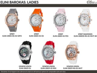 SPIRIT
ELINI-20005-02-OS
ELINI BAROKAS: LADIES
Disclaimer: If we happen to be sold out of a style we will send you options for comparable style and value.
SPIRIT
ELINI-20005-RG-02-GRYS
SPIRIT
ELINI-20005-02-PKS
SPIRIT DIAMONDS
ELINI-20005D-RG-02-WHT-SB
GENESIS VISION
ELINI-20029-01
GENESIS VISION
ELINI-20029-02-RDS
GENESIS VISION
ELINI-20029-RG-02-WHT
 