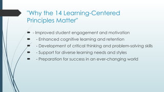 Advocate the use of the 14 learning principles thru PowerPoint ...
