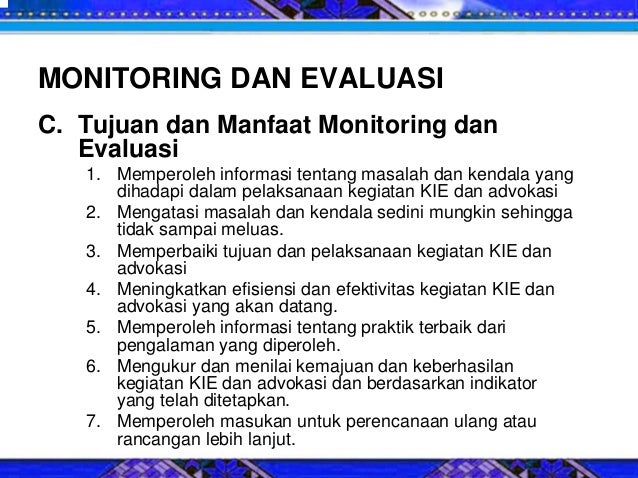 Advokasi dan KIE Advokasi dan KIE