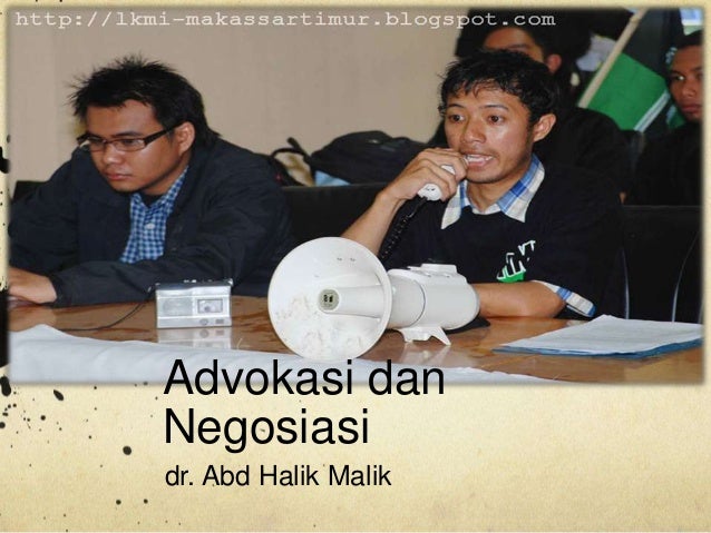 Advokasi Dan Negosiasi
