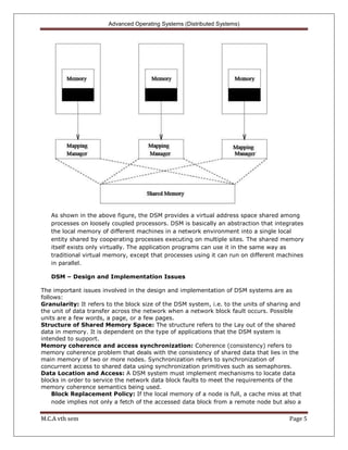 Advance Operating Systems | DOCX