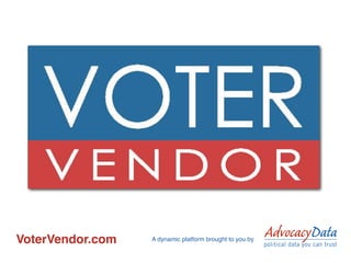 Text




VoterVendor.com   A dynamic platform brought to you by
 