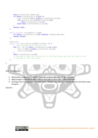 Matching Game In Java | PDF