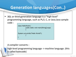 Adv programming languages | PPT